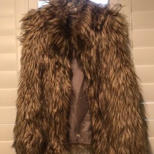 Faux fur vest